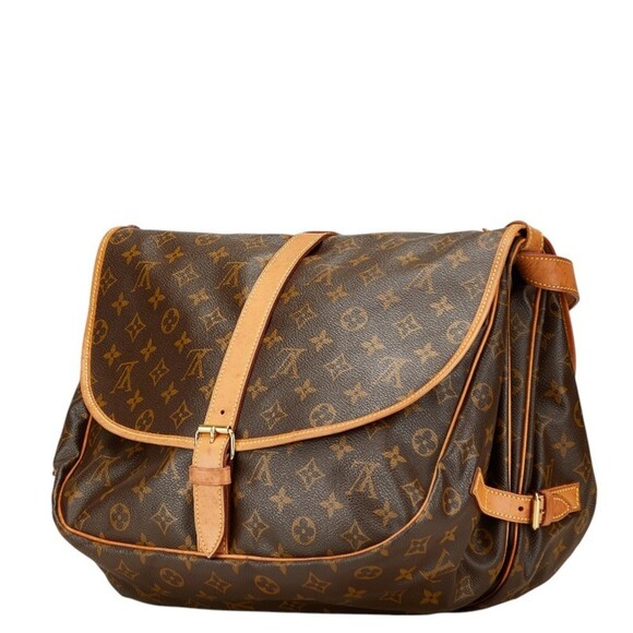 LOUIS VUITTON Brown Monogram Leather Shoulder Bag - Picture 2 of 13
